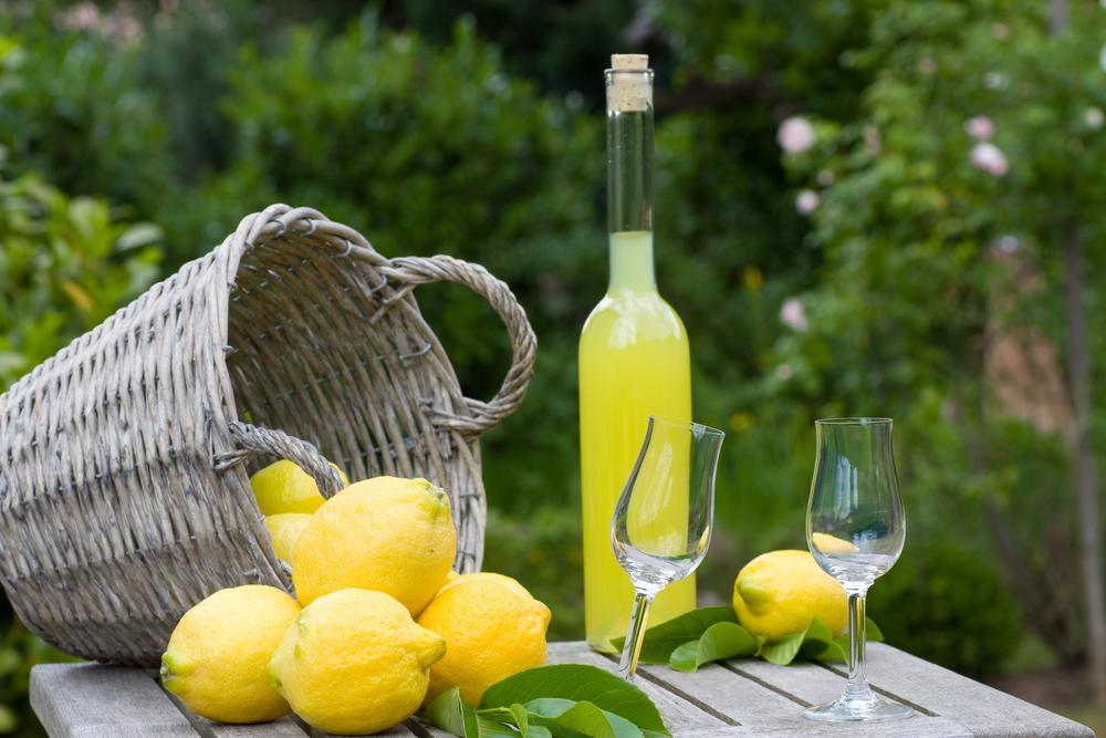 Limoncello, local lemon liqueur that has become internationally popular.