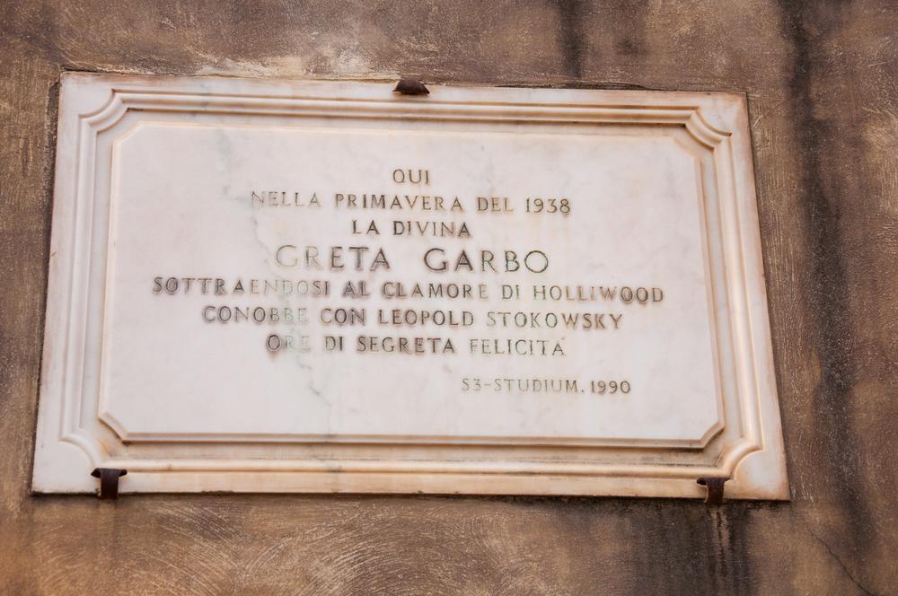 Greta Garbo and Leopold Stokowski, Villa Cimbrone