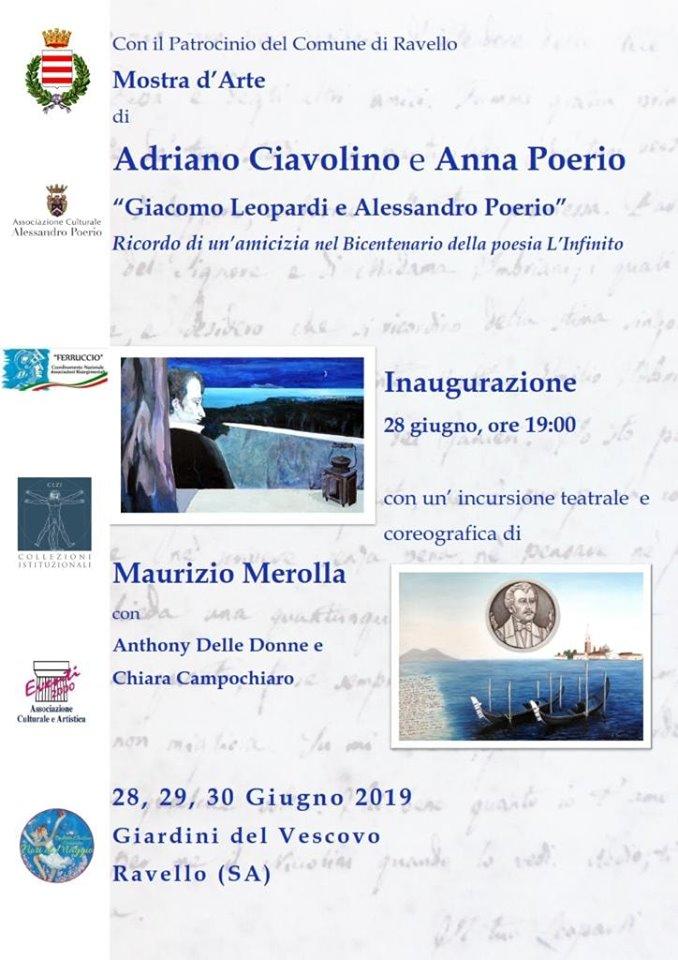 Mostra d'arte di Adriano Ciavolino e Anna Poerio Fri, Jun 28, 2019